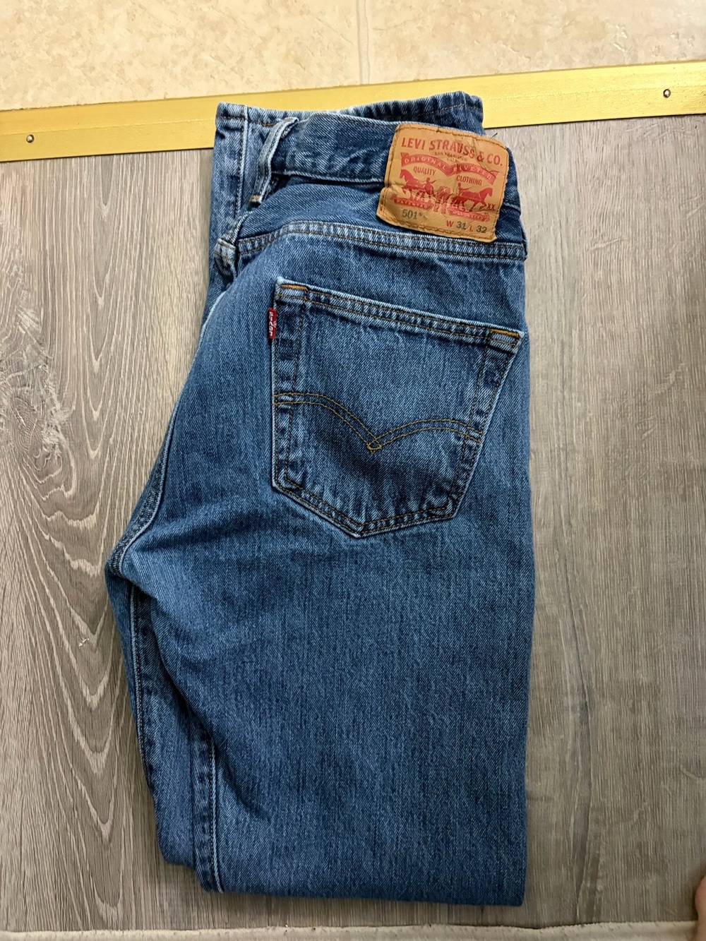 Levi's Men’s Straight Blue Denim Jeans